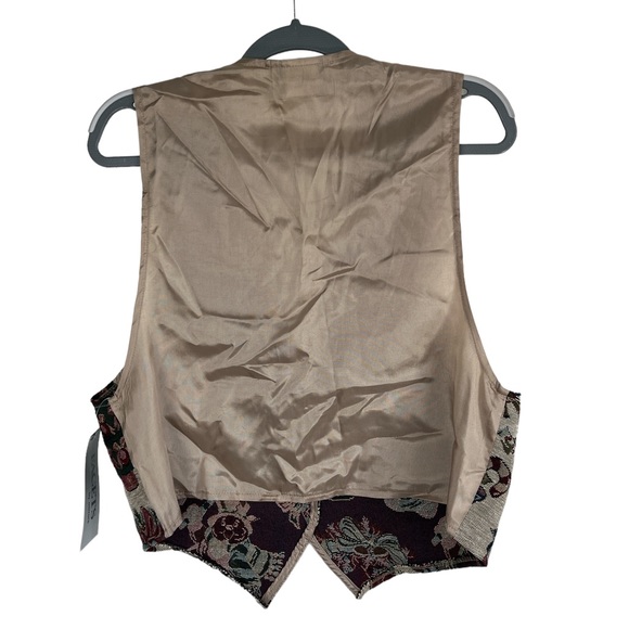 🌼 Vintage Christmas Tapestry Vest 🎄 NWT 🎄 - Picture 5 of 7